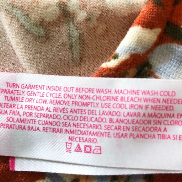 Fall Floral High Low Dress Size Large - Picture 8 of 13